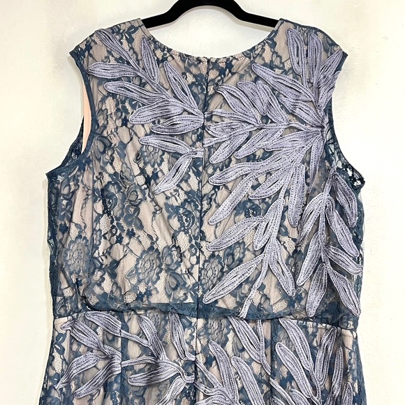 JS Collections Soutache Lace Blouson Gown - Picture 7 of 12